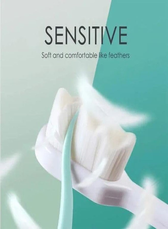 Glitzn Extra Soft Toothbrush, Ultra Soft-Bristled Adult Toothbrush Micro Nano 15000 Floss Bristle Good Cleaning Effect For Sensitive Teeth Gum Recession - Image 4